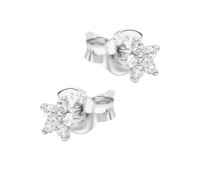 Elegant Star Silver Stud Earring STS-6812